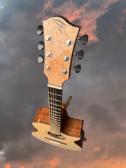 Gerber Walnut cutaway guitar sky shot