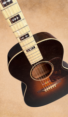 Gibson L-Century vintage 1933 guitar fretboard with inlays