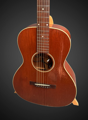 Vintage Gibson 00 All Mahogany guitar circa 1930 with old repaired top crack