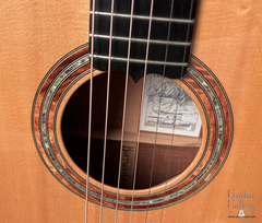 Hoffman 00 flame Mesquite guitar rosette