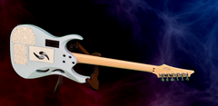 Ibanez Custom Pia electric guitar-copy of BEAT tour Steve Vai guitar glam shot back
