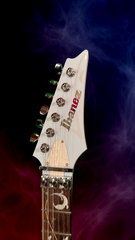 Ibanez Custom Pia electric guitar-copy of BEAT tour Steve Vai guitar headstock with locking nut