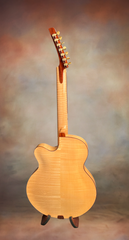 Ken Parker acoustic archtop guitar full back view