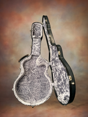 Ken Parker acoustic archtop guitar case interior