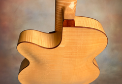 Ken Parker acoustic archtop guitar pernambuco heelcap and binding