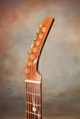 Ken Parker acoustic archtop guitar headstock