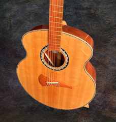 Klein Kauffman Pink Ivory guitar bearclaw spruce top