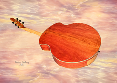 Klein Kauffman Pink Ivory guitar glam shot back