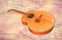 Klein Kauffman Pink Ivory guitar glam shot