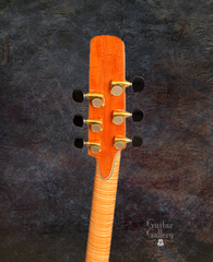 Klein Kauffman Pink Ivory guitar back of headstock