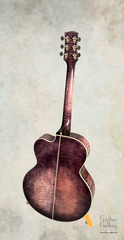 Kopp K-200 Art Deco Guitar full back view