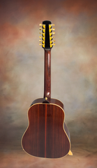 Langejans 12 string guitar full back view