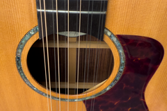 Langejans 12 string guitar abalone rosette