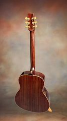 Langejans R-6 acoustic Baritone guitar full back view