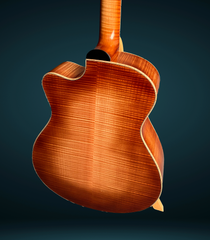 Lichty SJ Maple cutaway guitar flame Maple back