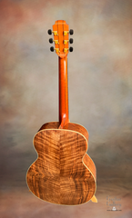 Lowden O23x custom Walnut guitar full back view