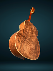 Lowden O23x custom Walnut guitar glam shot back