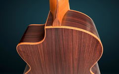 Lowden S25J nylon string guitar heel
