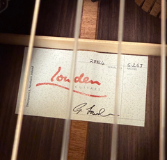 Lowden S25J nylon string guitar signed label