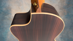 Lowden S32J nylon string guitar heel
