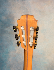 Lowden S32J nylon string guitar back of headstock
