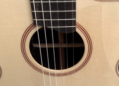 Lowden S32J nylon string guitar rosette
