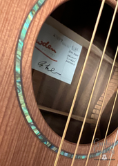 Lowden S35-12 fret NAMM Show Guitar interior signed label