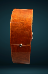 Marler Mahogany guitar end view