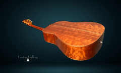 Marler Mahogany guitar curly koa binding