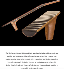 McPherson guitar carbon reinforced neck