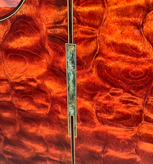 Michaud OM-R TREE Mahogany guitar reconstituted stone back inlay