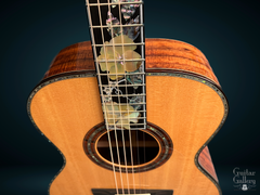 Olson SJ Koa guitar #1306 fretboard