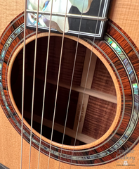 Olson SJ Koa guitar #1306 interior brand