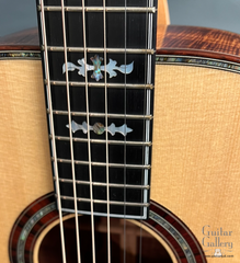 Olson SJ Koa guitar #462 fretboard detail
