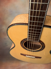 Olson SJ Birdseye Maple guitar with Brazilian rosewood fretboard with purfling lines