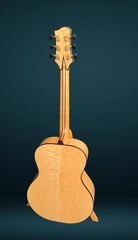 Olson SJ Birdseye Maple guitar full back view