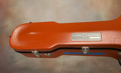 Olson SJ Birdseye Maple guitar - case detail