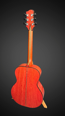 Olson Pink Ivory guitar full back view