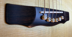 Olson Pink Ivory guitar with Brazilian rosewood bridge