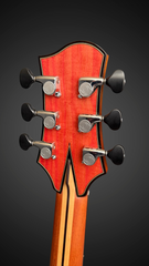 Olson Pink Ivory guitar with Chrome Gotoh 510 tuners with ebony buttons with builder logo