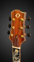 Olson SJ Koa guitar headstock
