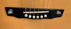 Olson SJ Koa guitar ebony bridge
