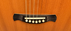 Osthoff 00-12 fret Koa guitar bridge