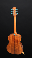 Osthoff OM Krazy Koa guitar full back view