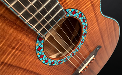 Osthoff OM Krazy Koa guitar rosette