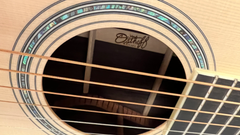 Osthoff Size 1 Brazilian rosewood guitar interior brand