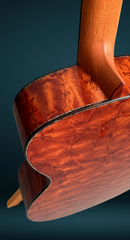 Osthoff the TREE Mahogany OM guitar down the back view