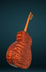 Osthoff the TREE Mahogany OM guitar glam shot back