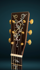 Osthoff the TREE Mahogany OM guitar headstock