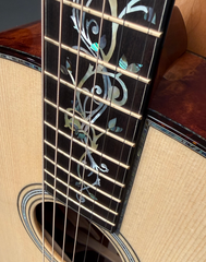 Osthoff the TREE Mahogany OM guitar inlay detail